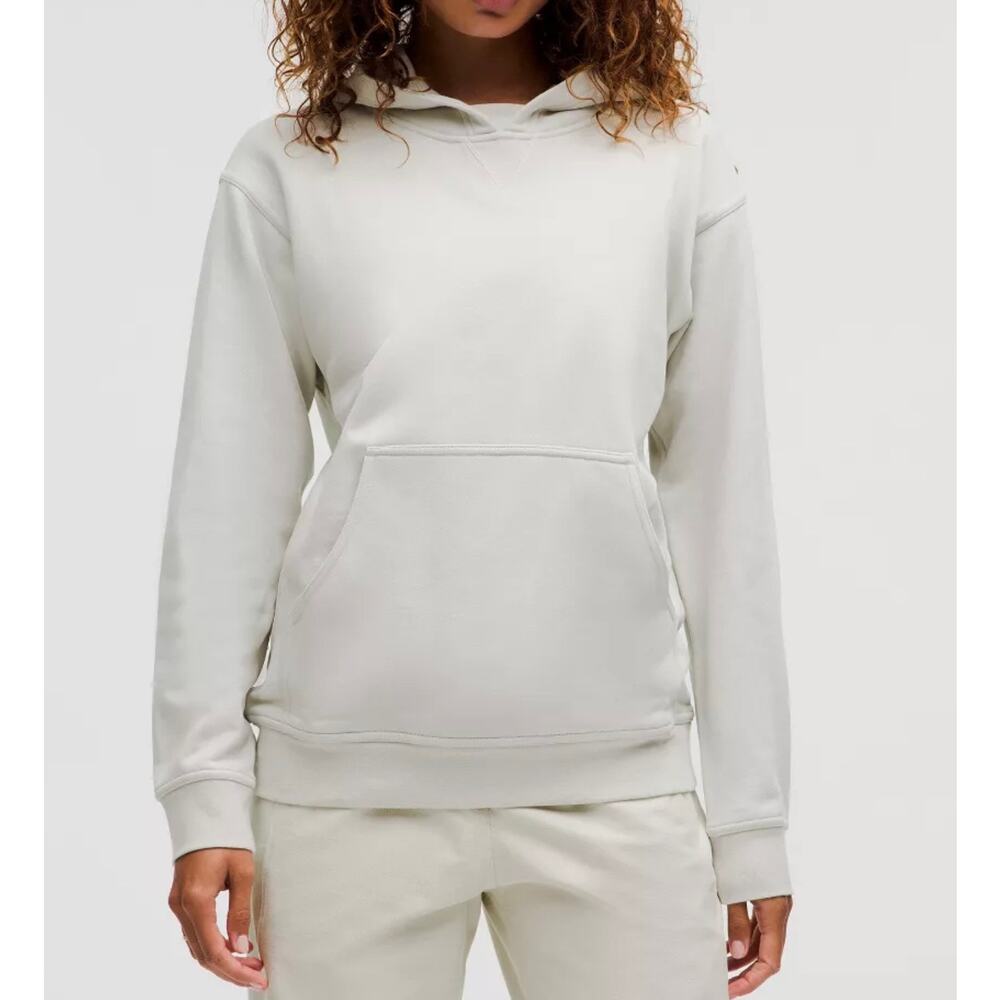 NWT Lululemon All Yours Hoodie French Terry Birch White SZ 4